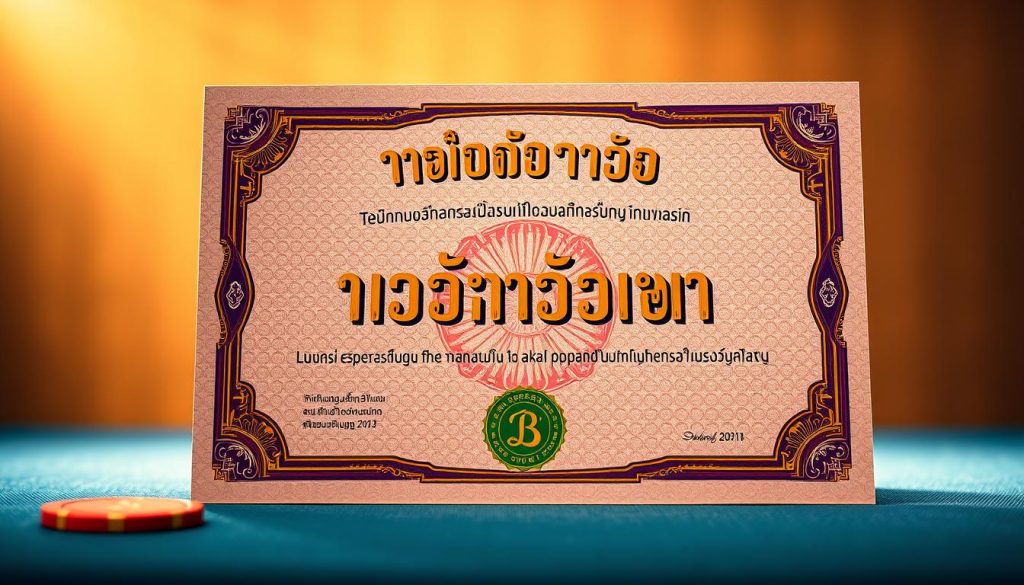 ใบอนุญาตคาสิโน ใบอนุญาตคาสิโน