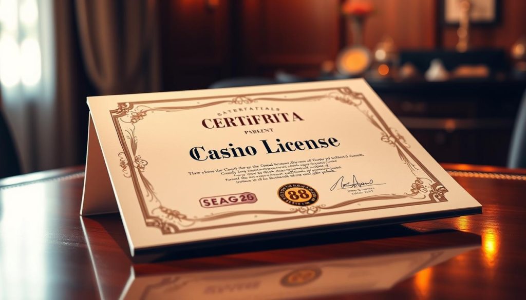 ใบอนุญาตคาสิโนและรางวัลรับรอง